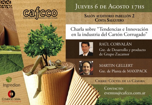 CAFCCoCAFCCo invita a la Charla: “Tendencias e Innovación en la Industria del Cartón Corrugado”