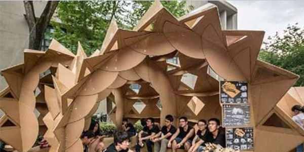 ARQUITECTURAImpactante concurso de estructuras de cartón en Shanghái