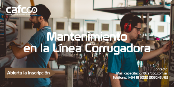 Mantenimiento en la línea corrugadora