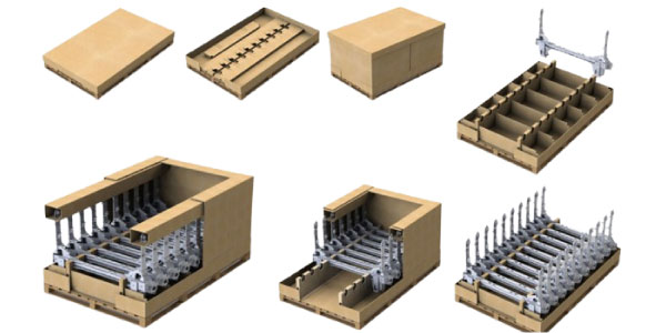 Soluciones en cartón corrugado para la logística automotriz